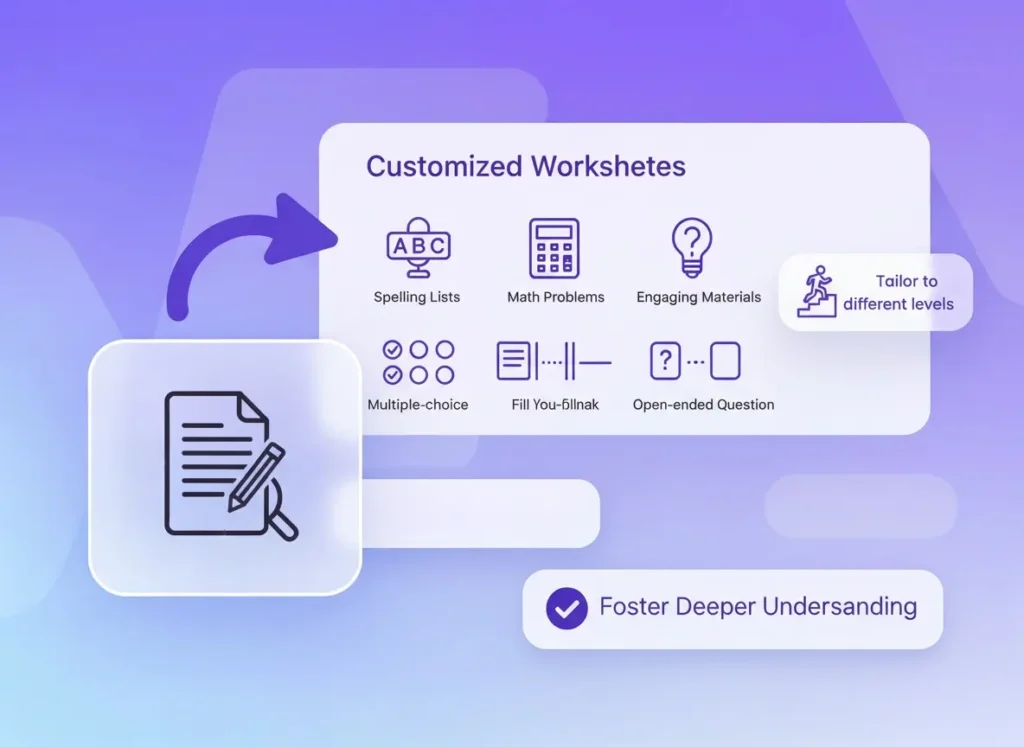 AI worksheet generator free